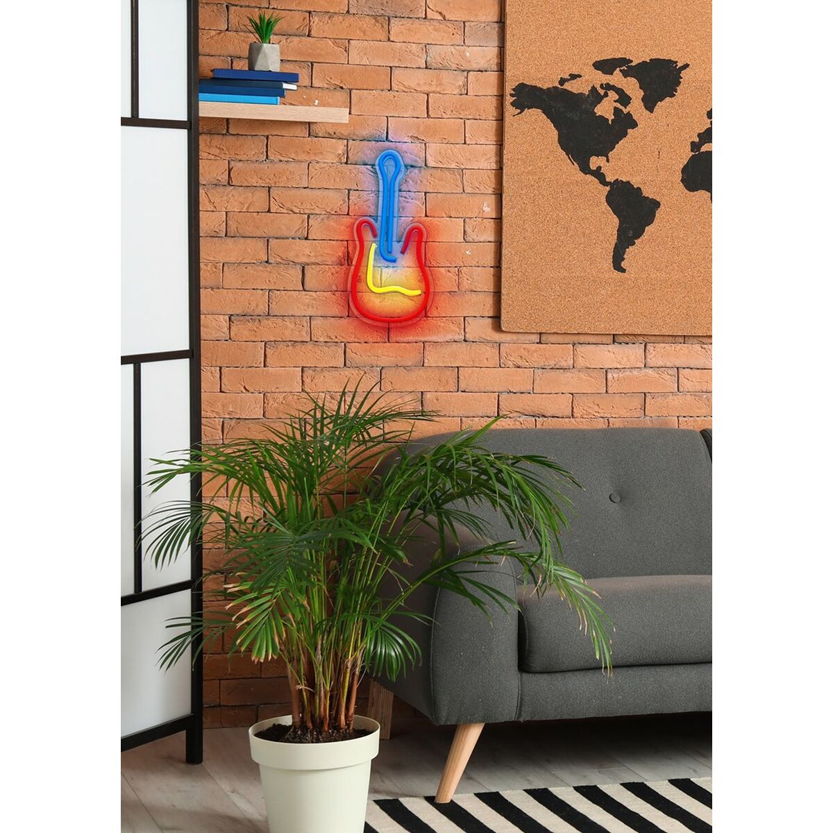 Decoração luminosa Actis ACS-NEON GITARA Multicolor 80