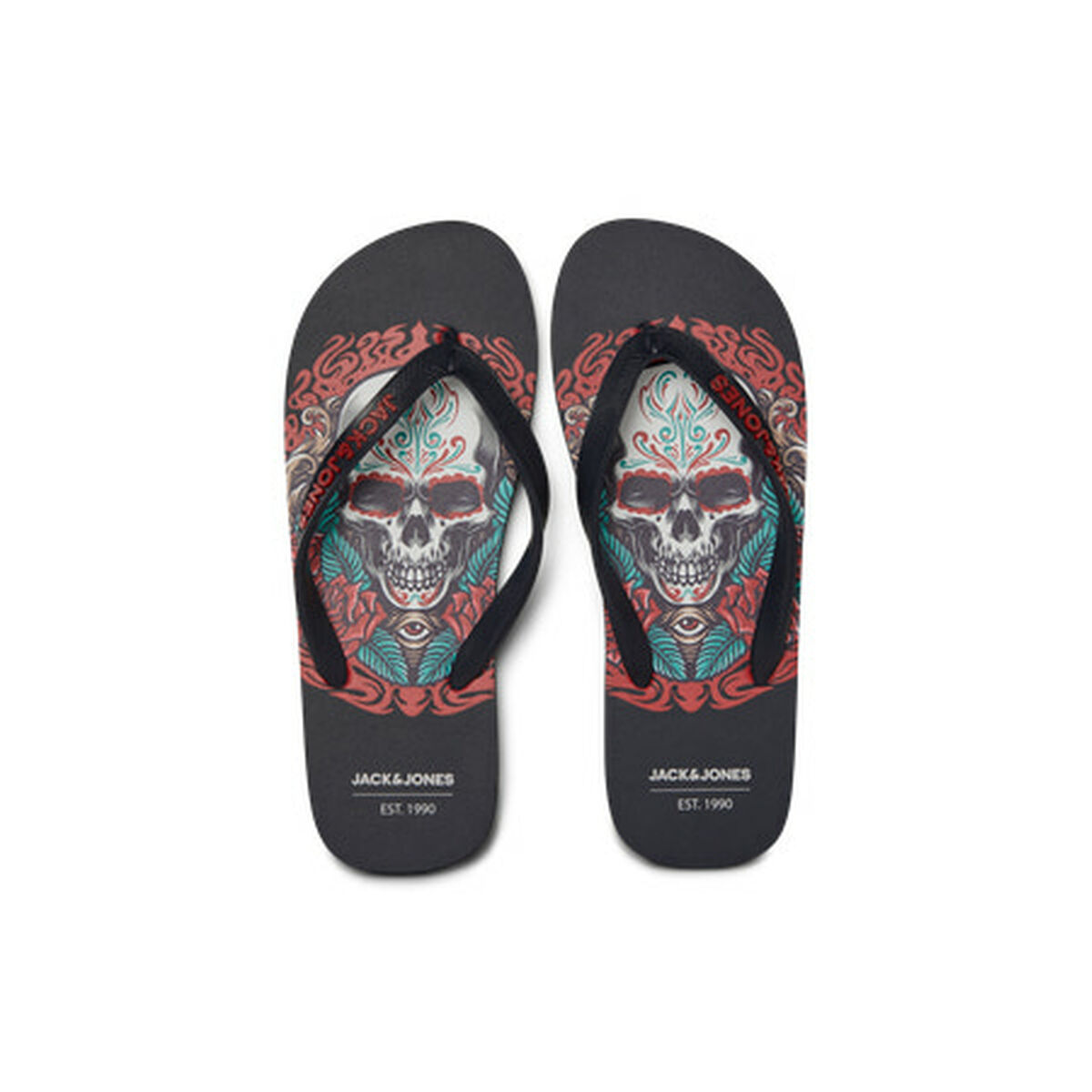 Chinelos para Homem Jack & Jones JFWSKULLS Preto