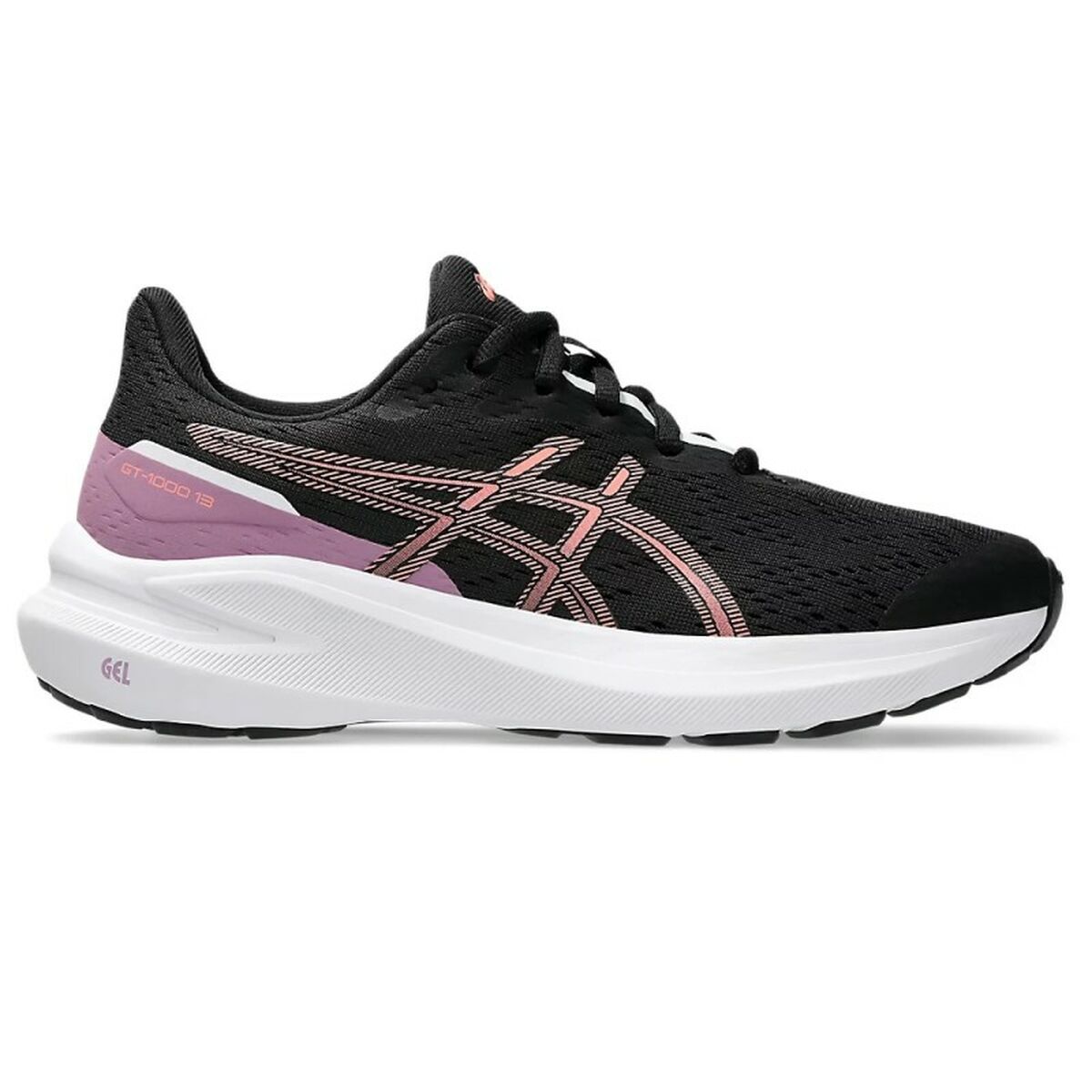 Sapatilhas de Desporto Infantis Asics GT 1000 13 GS 1014A343 006 Preto