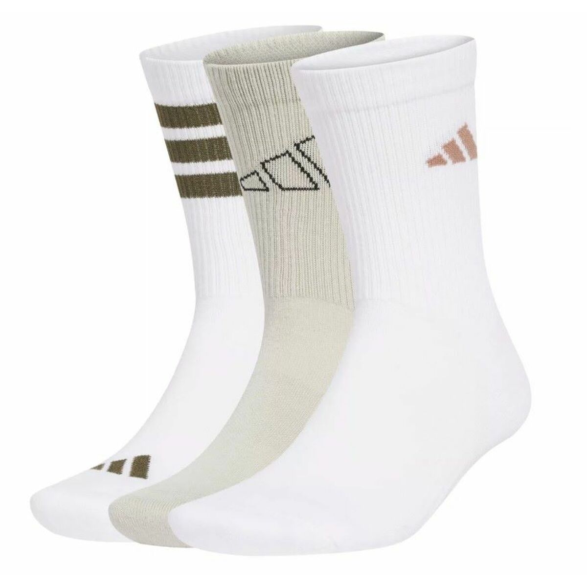 Meias de Desporto Adidas LOGO PACK 3PP JD5830 Branco 3 pares