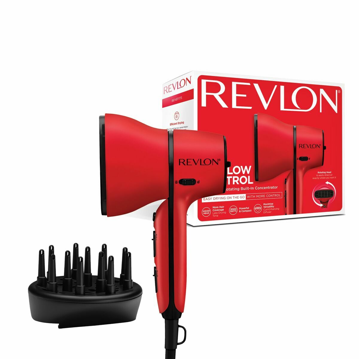 Secador de Cabelo Revlon RVDR5320E Vermelho 2000 W