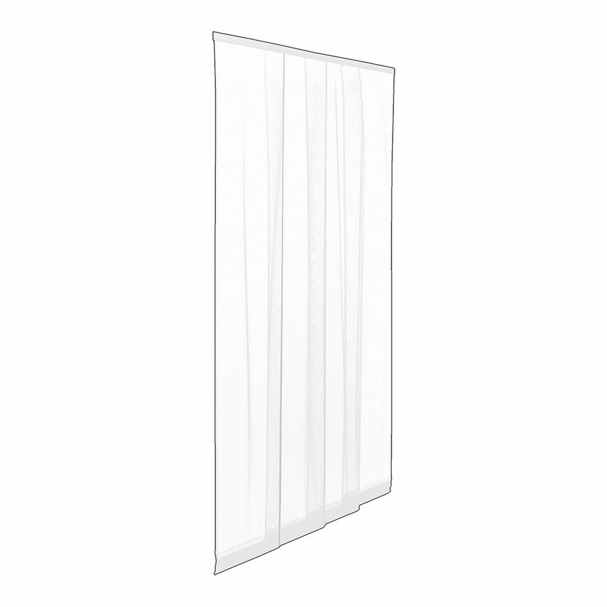 Mosquiteiro IRS Branco 140 x 240 cm PVC Portas Tiras (2 Unidades)