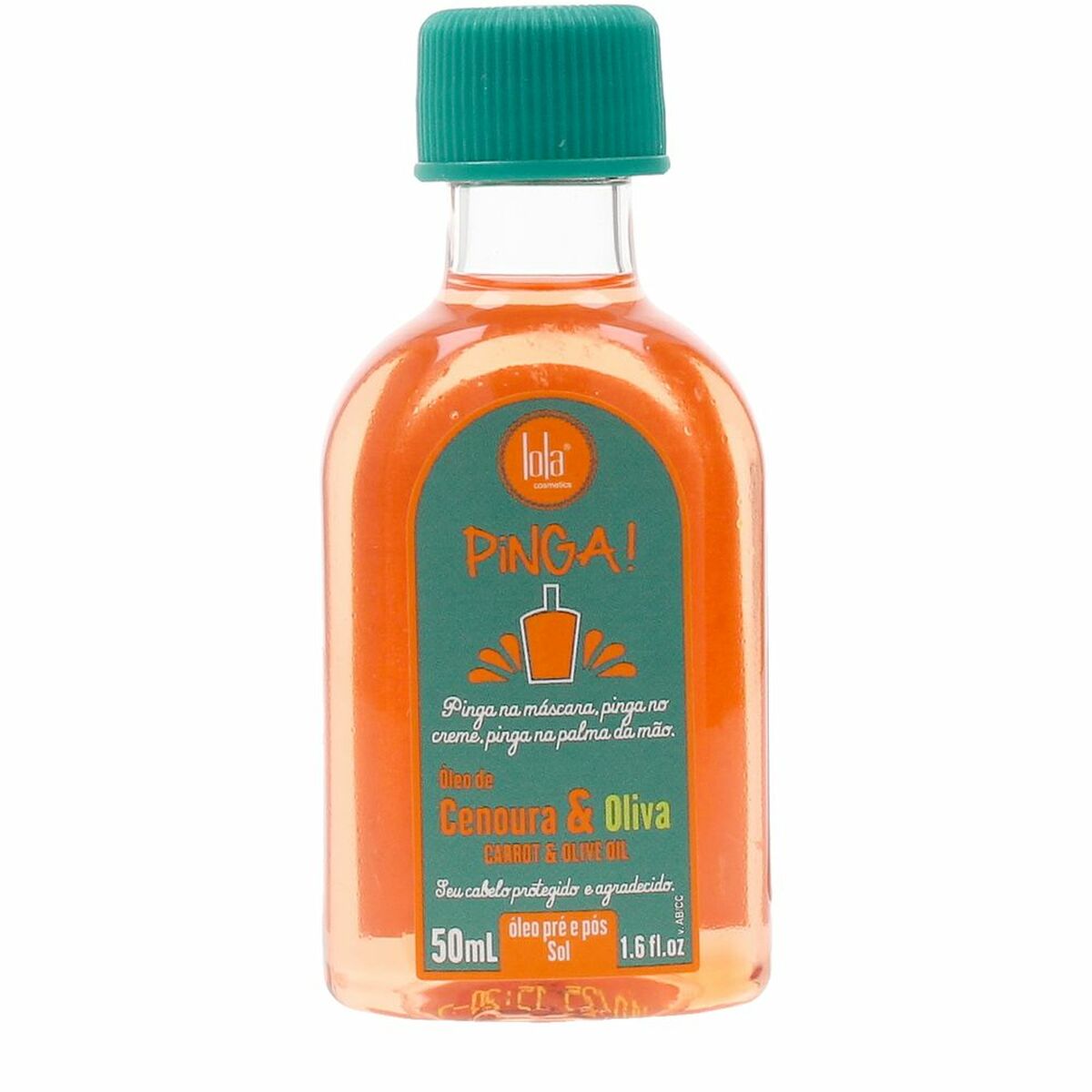 Protetor Solar Para o Cabelo Lola Cosmetics PINGA CARROT & OLIVE OIL 50 ml