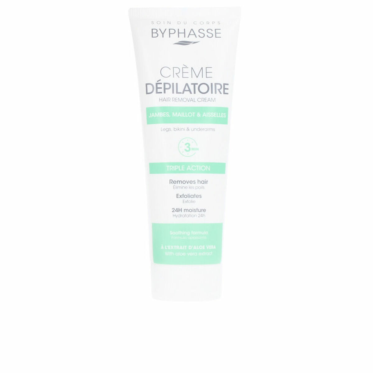 Creme Depilatório Corporal Byphasse Aloe Vera 125 ml