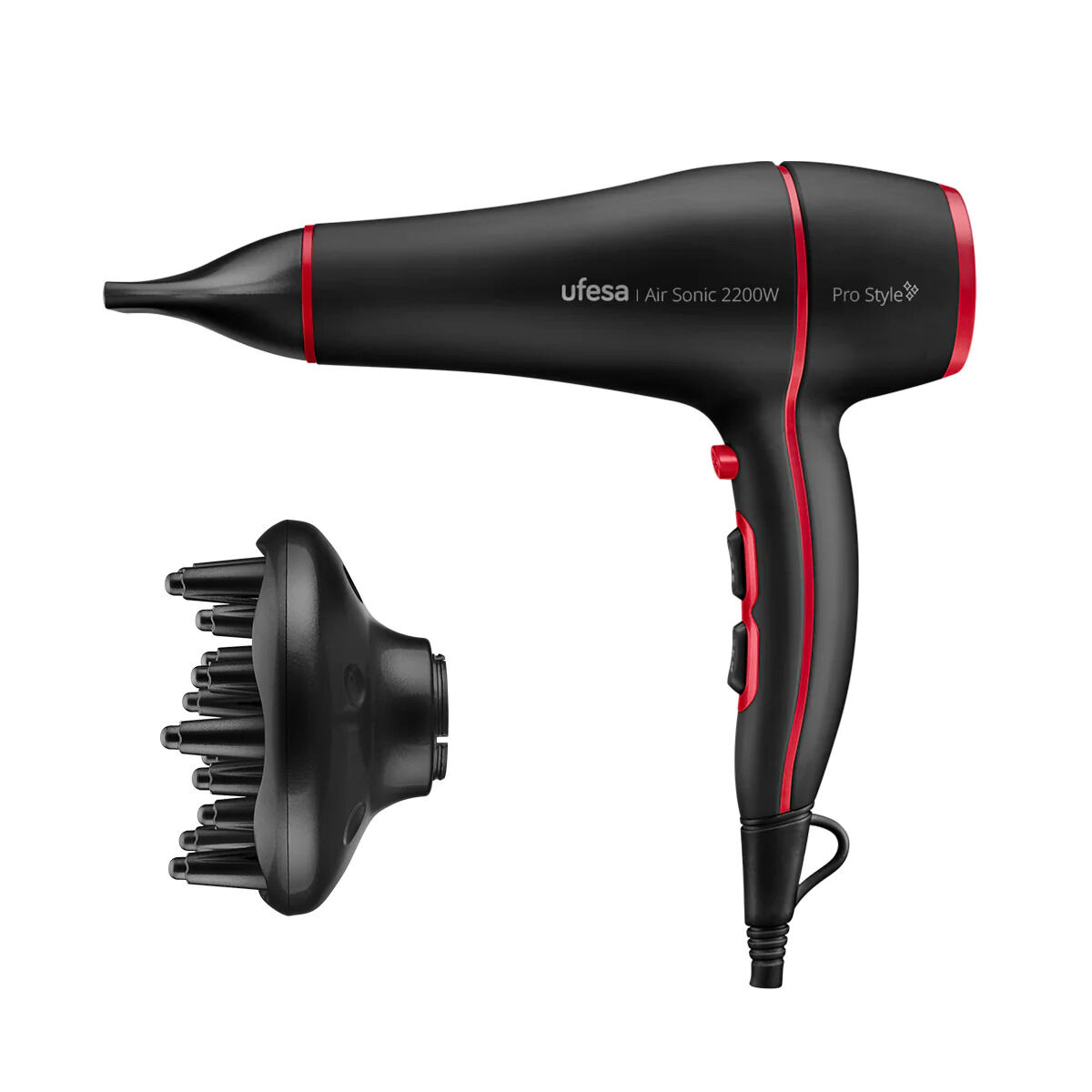 Secador de Cabelo UFESA AIR SONIC AC 2200W Preto 2200 W