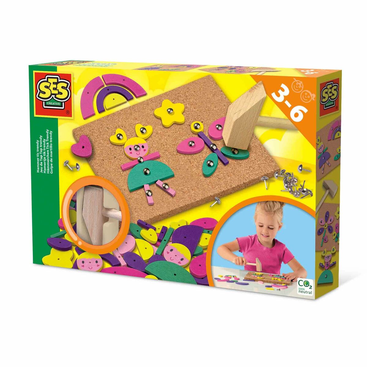 Jogo de Trabalhos Manuais com Papel SES Creative Juego Trendy Tap Tap