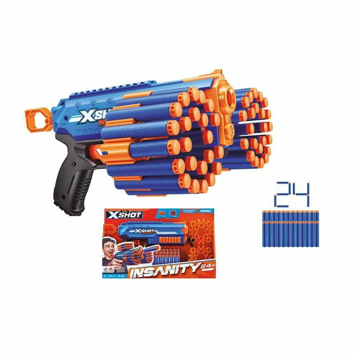 Pistola de Dardos Zuru X-SHOT Manic