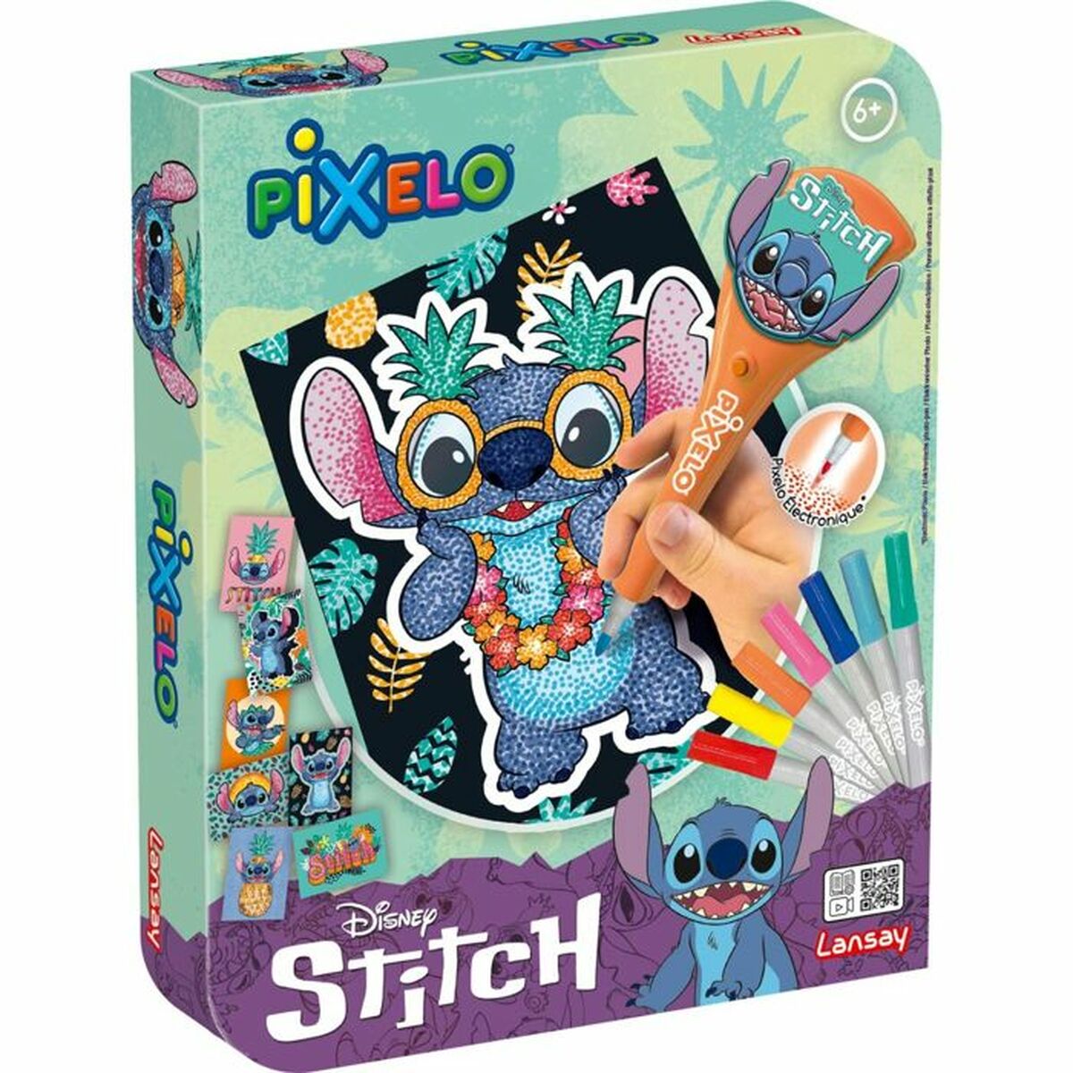 Conjunto de Escrita Lansay Pixelo Stitch 8 Peças