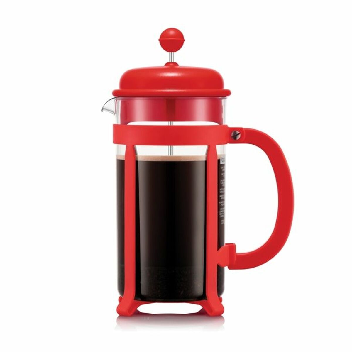 Cafeteira de Êmbolo Bodum Vermelho 1 L 8 Kopjes