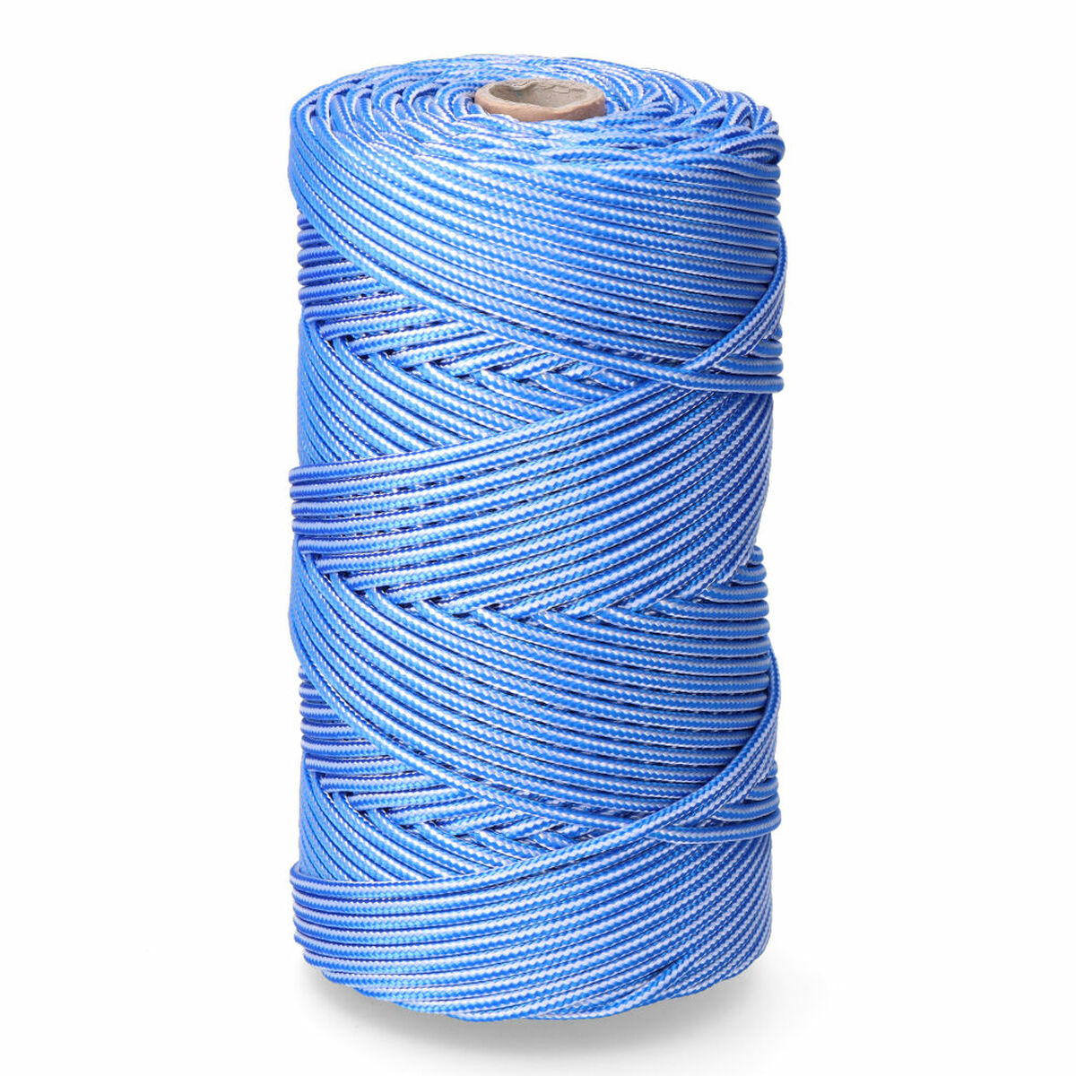 Cordão EDM 87913 Azul Branco Polipropileno 5 mm x 200 m Entrançado