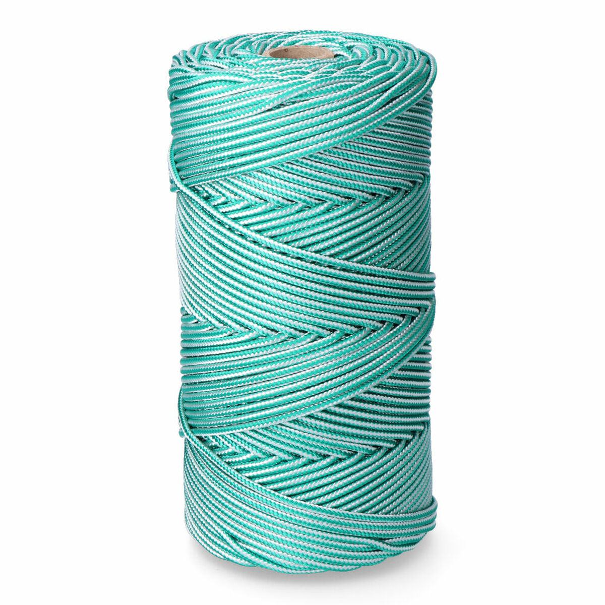 Cordão EDM 87914 Branco Verde Polipropileno 5 mm x 200 m Entrançado