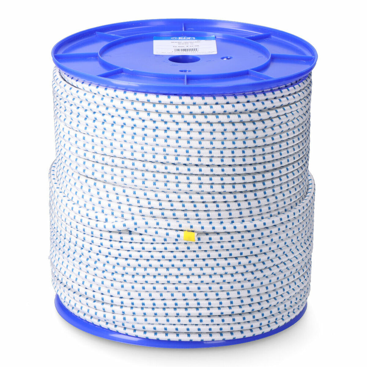 Corda EDM 87925 Azul Branco Poliéster Látex 10 mm x 100 m Elástica