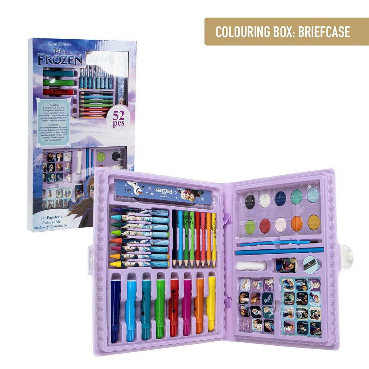 Conjunto de Desenho Frozen 52 Peças