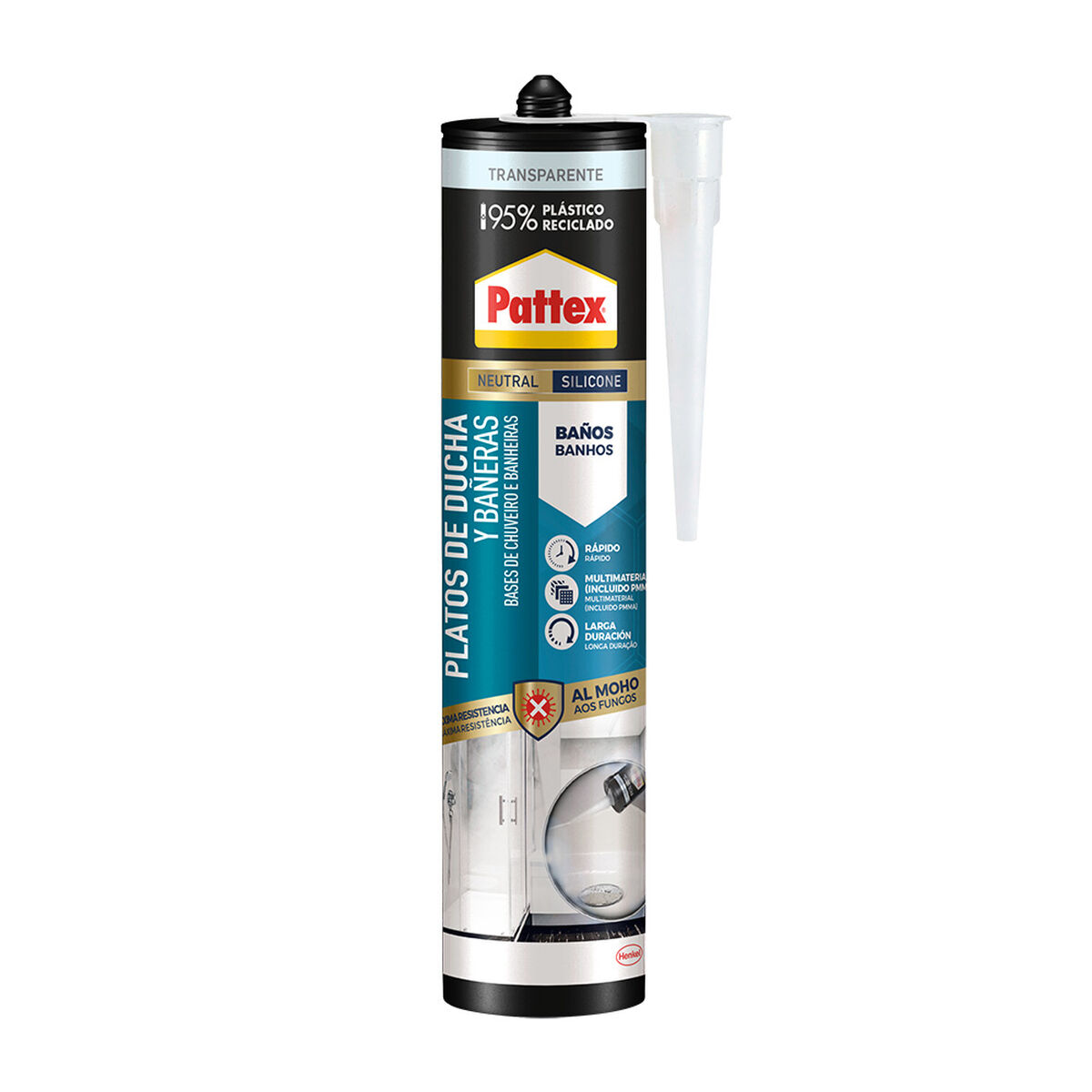Silicone Pattex Transparente 280 ml Banhos