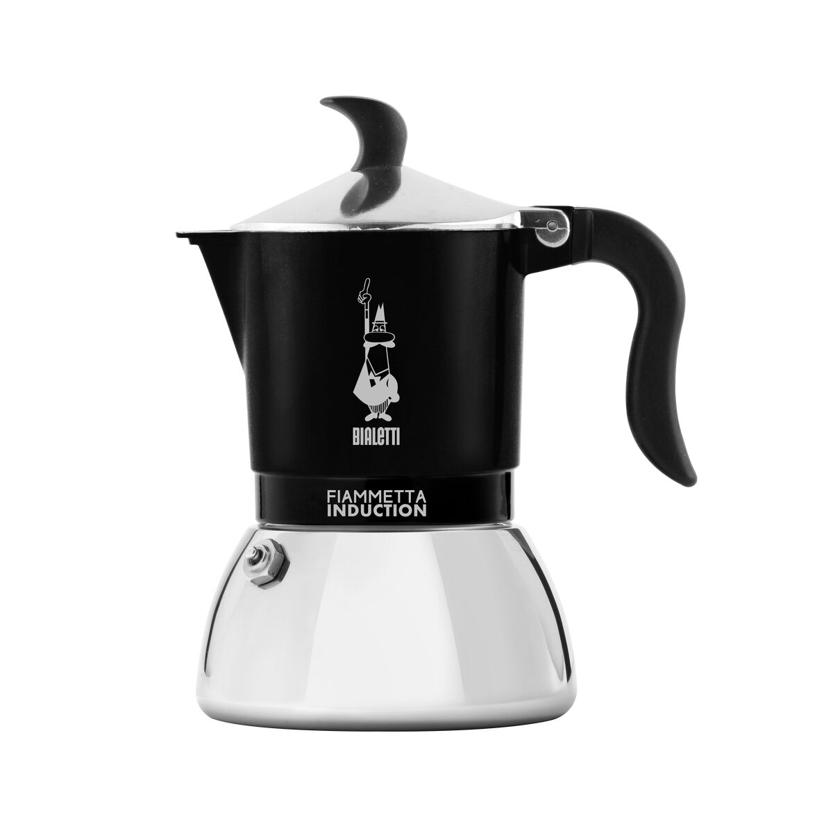Cafeteira Italiana Bialetti FIAMMETTA INDUCT Preto Alumínio 4 Kopjes