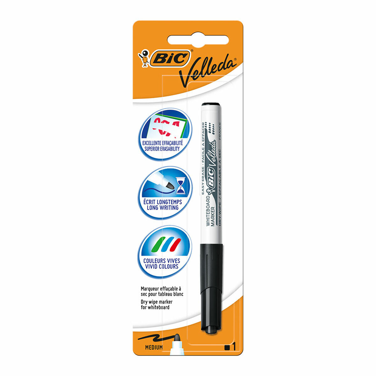 Marcador para Quadro Bic 1741 Preto