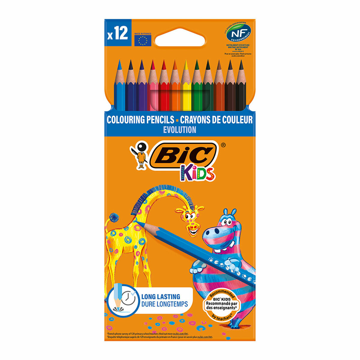 Lápis de cores Bic Multicolor 12 Peças