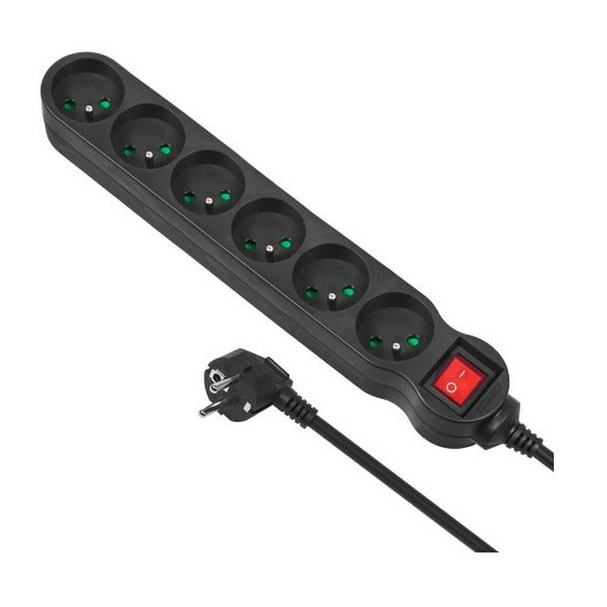 Extensão com 6 Tomadas com Interruptor MacLean MCE225 2300 W (1,5 m)