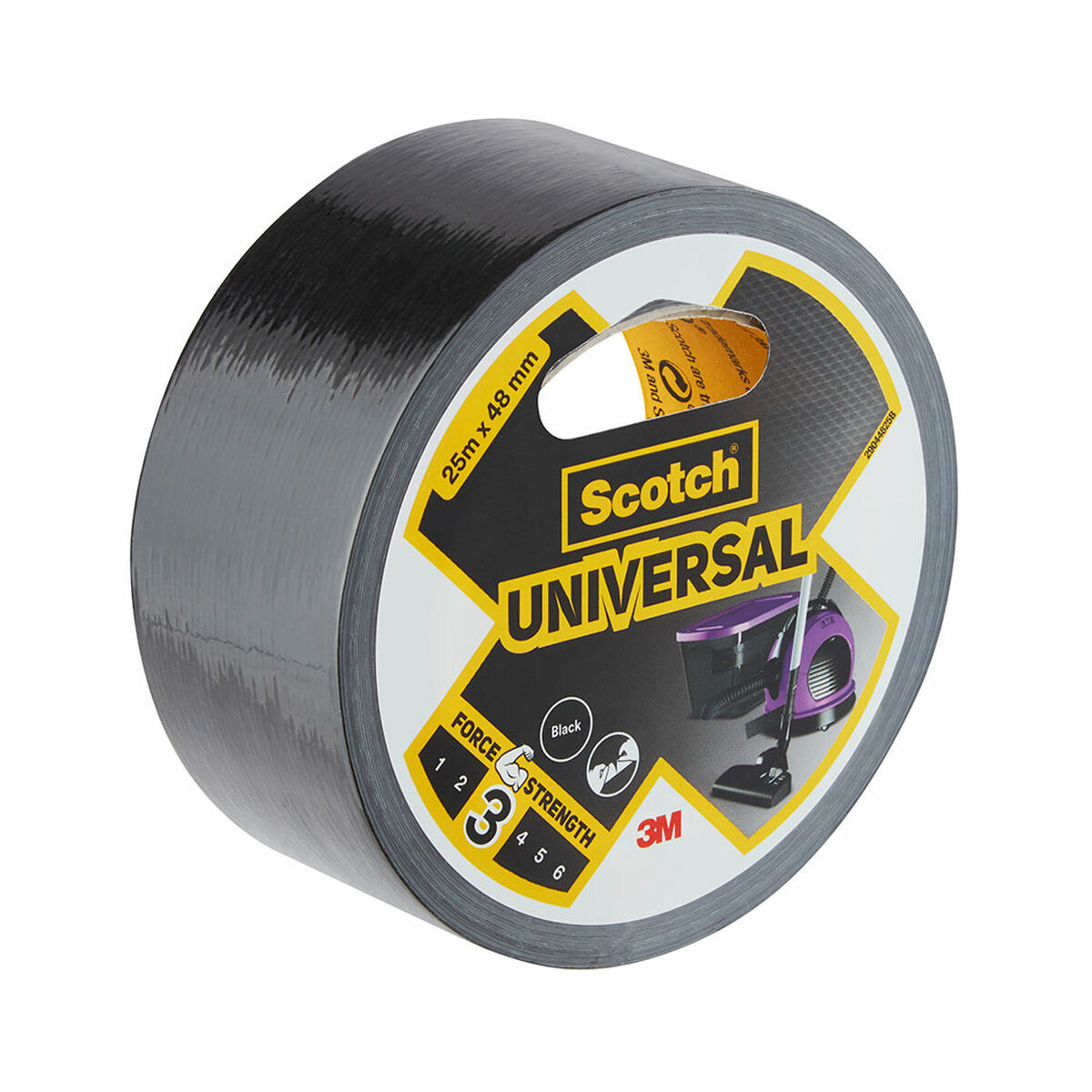 Fita americana Scotch Preto 25 m x 48 mm