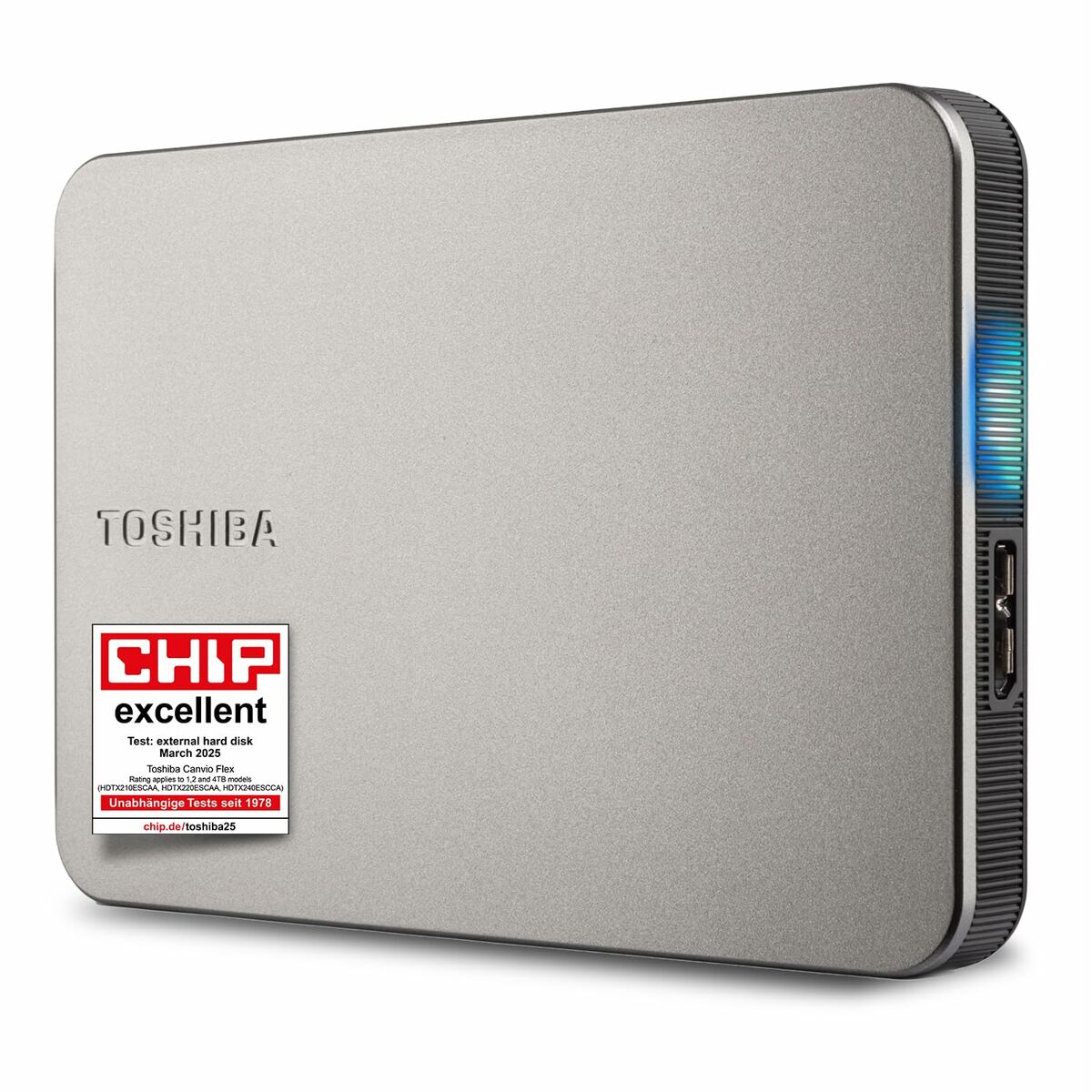 Disco Duro Externo Toshiba HDTX210ESCAA 1 TB HDD Prateado Magnética