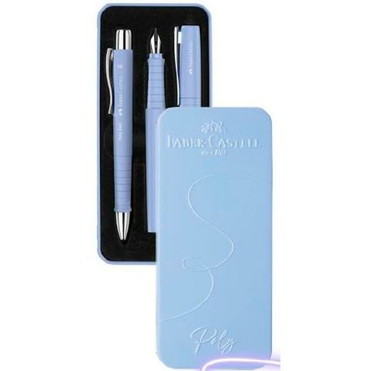 Caneta Faber-Castell Azul (3 Unidades)