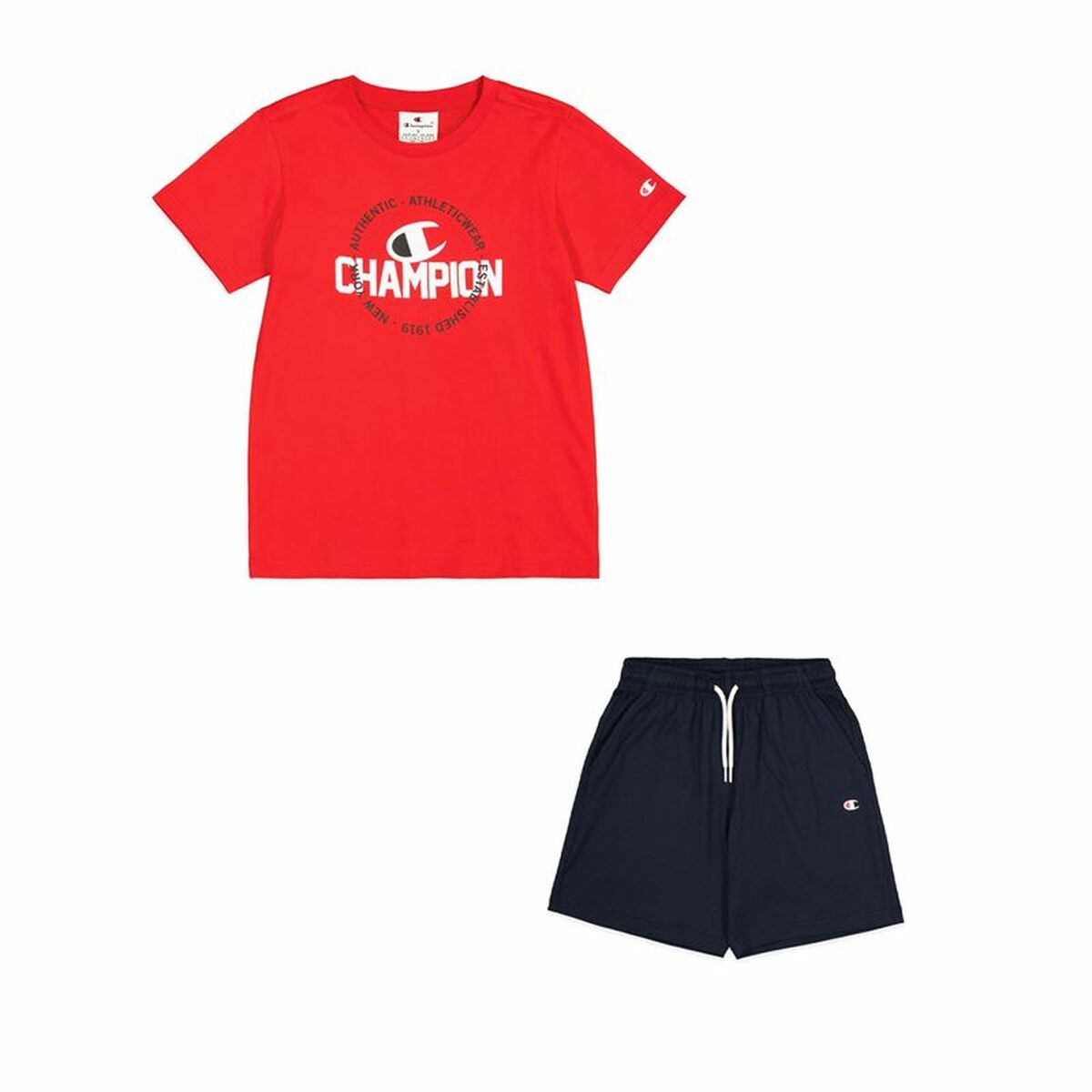 Conjunto Desportivo para Crianças Champion Vermelho Azul Marinho