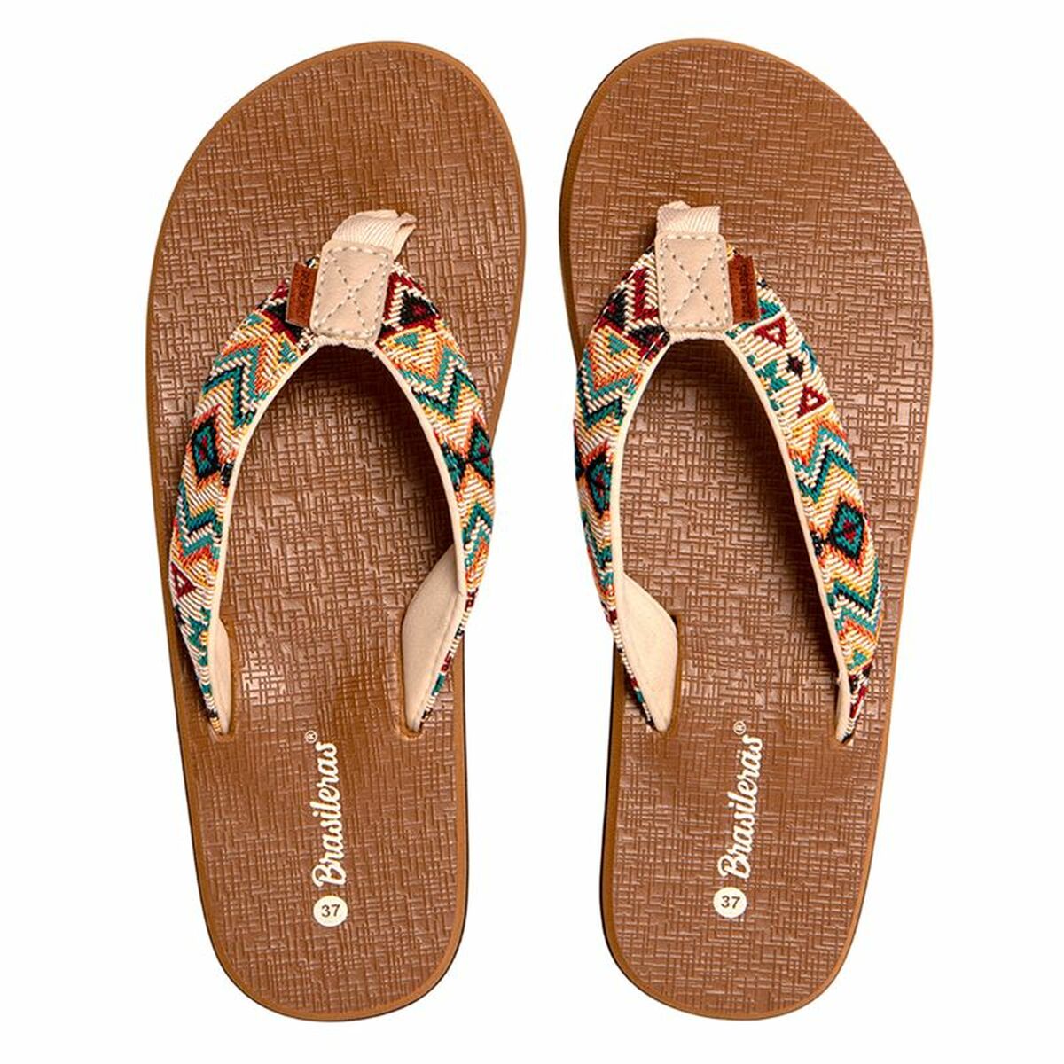 Chinelos para Mulher Brasileras Inca Castanho