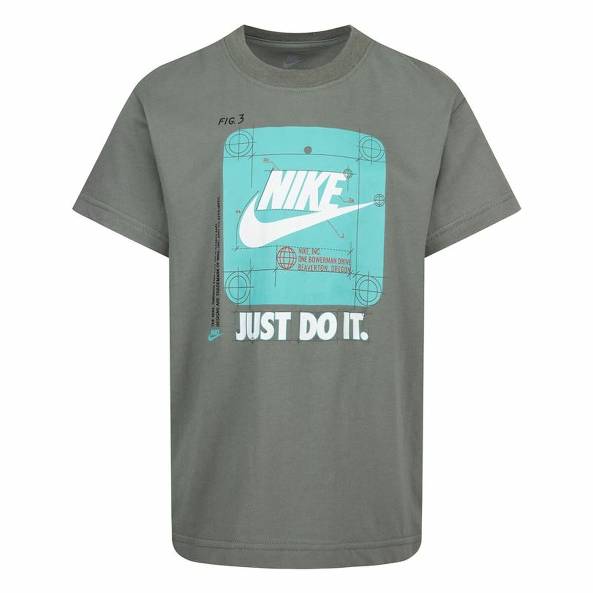 Camisola de Manga Curta Infantil Nike Future Utility Ss Cinzento escuro