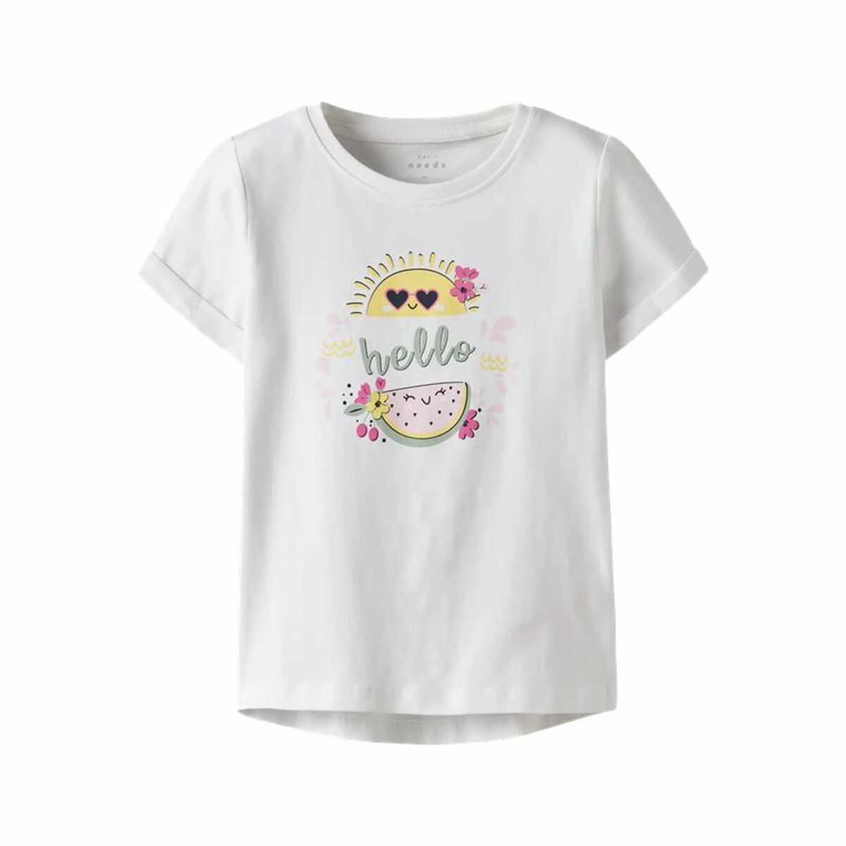 Camisola de Manga Curta Infantil Name It Nmfvix