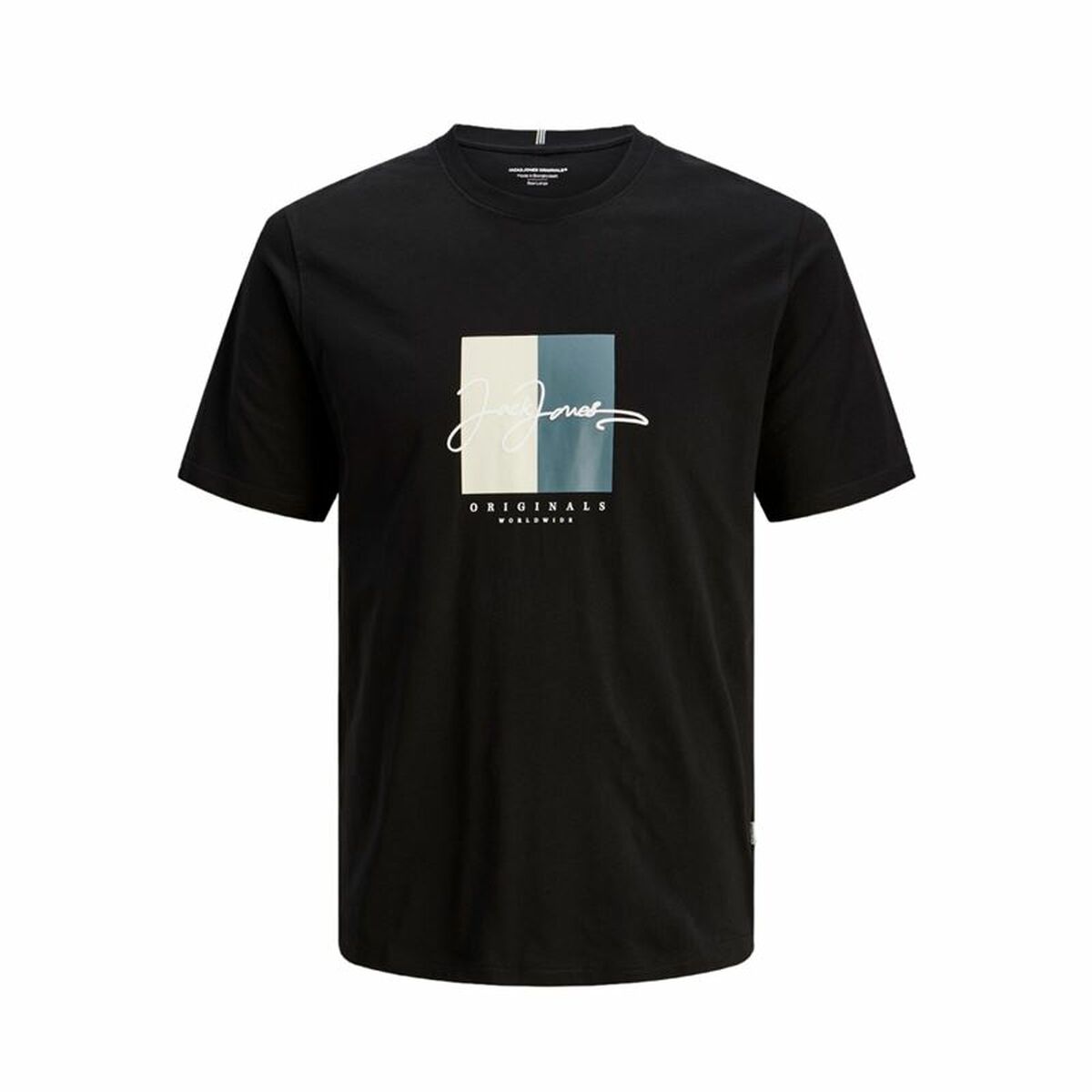 Camisola de Manga Curta Infantil Jack & Jones Jorfrederiksberg Preto
