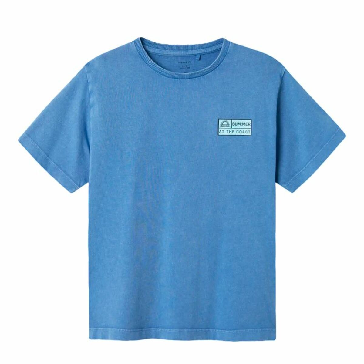 Camisola de Manga Curta Infantil Name It Nkmfandel Nreg Noos Star Sapphire