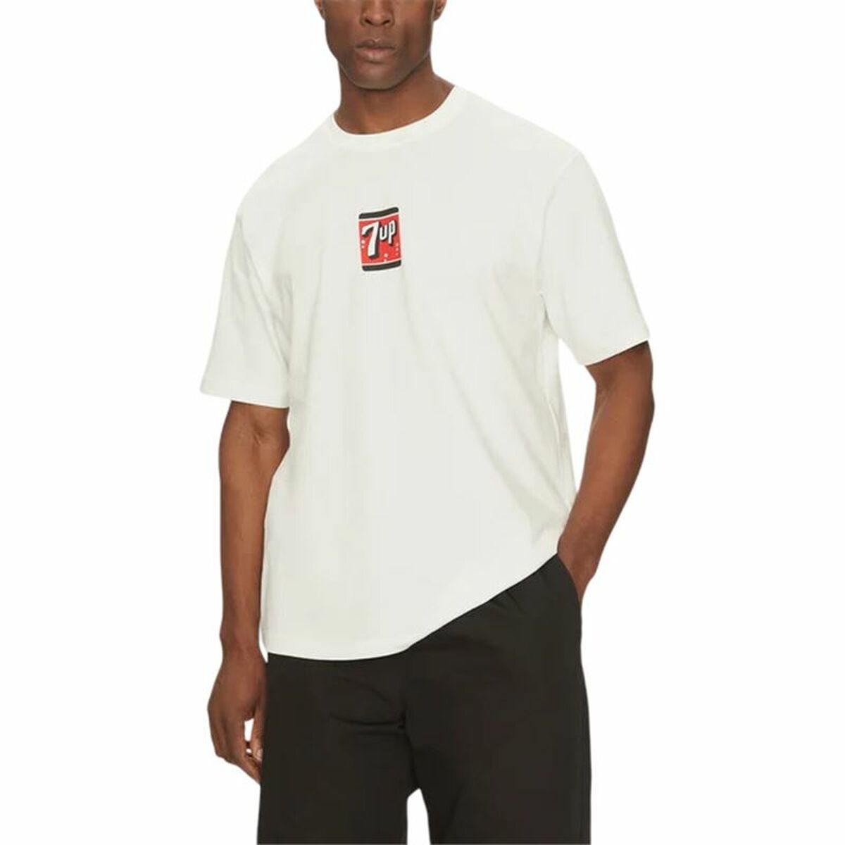Camisola de Manga Curta Homem Only & Sons Ons7Up Rlx Ss Bege