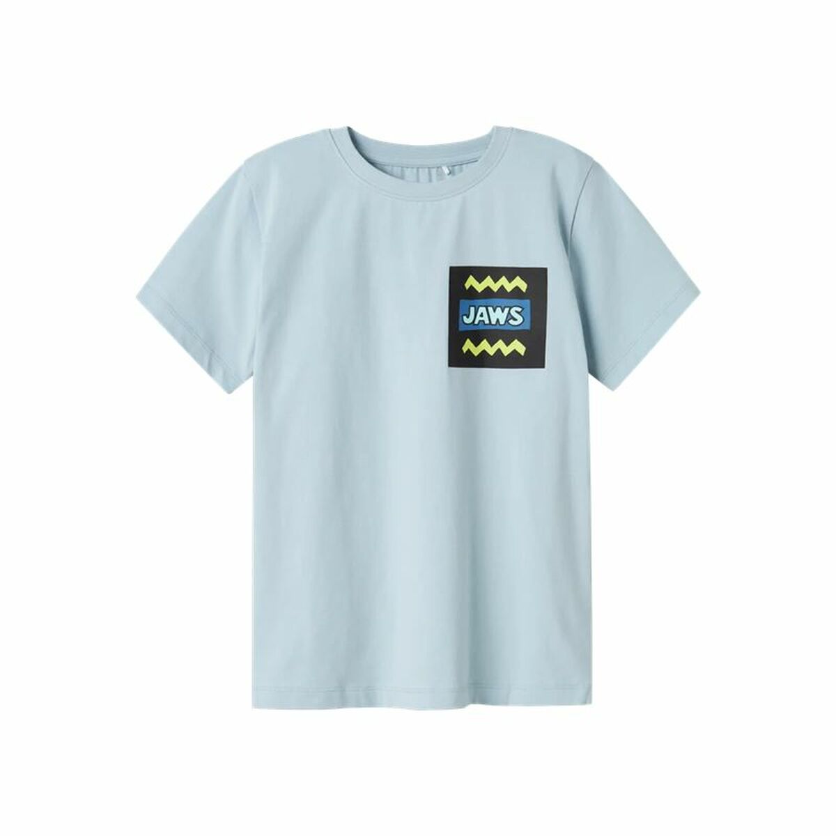 Camisola de Manga Curta Infantil Name It Nkmmakai Jaws Nreg Box Sky