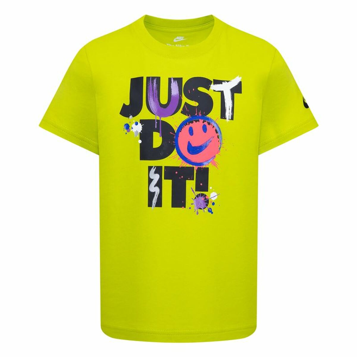 Camisola de Manga Curta Infantil Nike Nkb Express Yourself Jdi Ss Amarelo