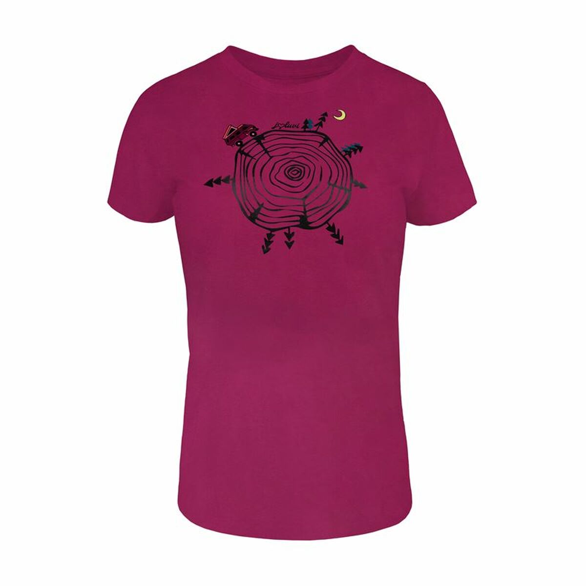 T-Shirt de Desporto de Manga Curta Joluvi Wood W Magenta
