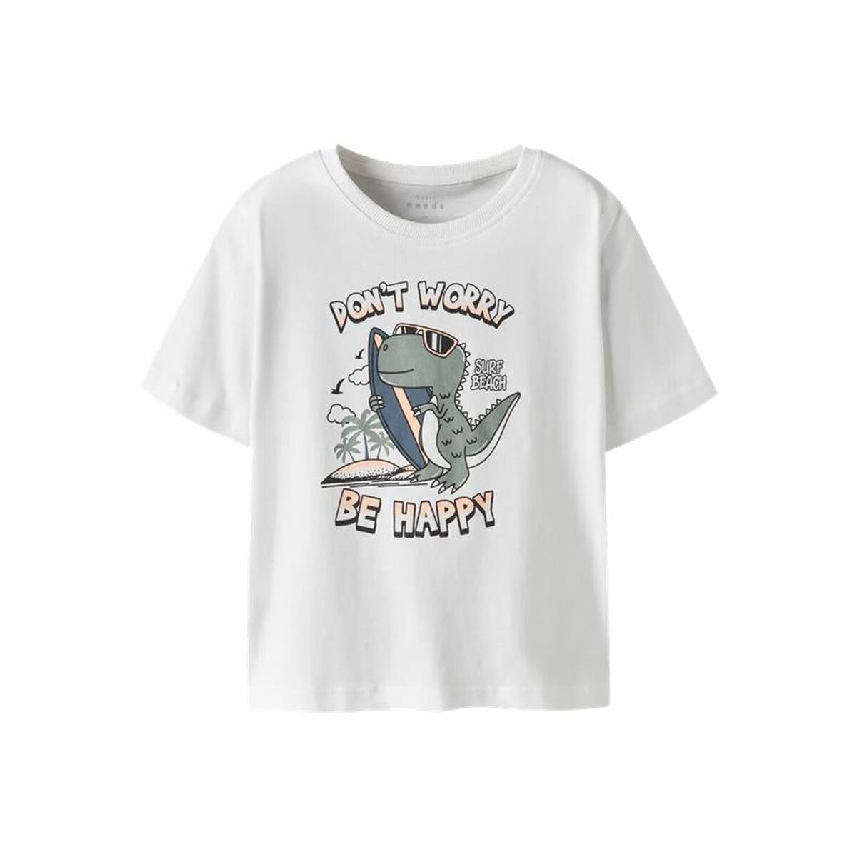 Camisola de Manga Curta Infantil Name It Nmmvagno Loose