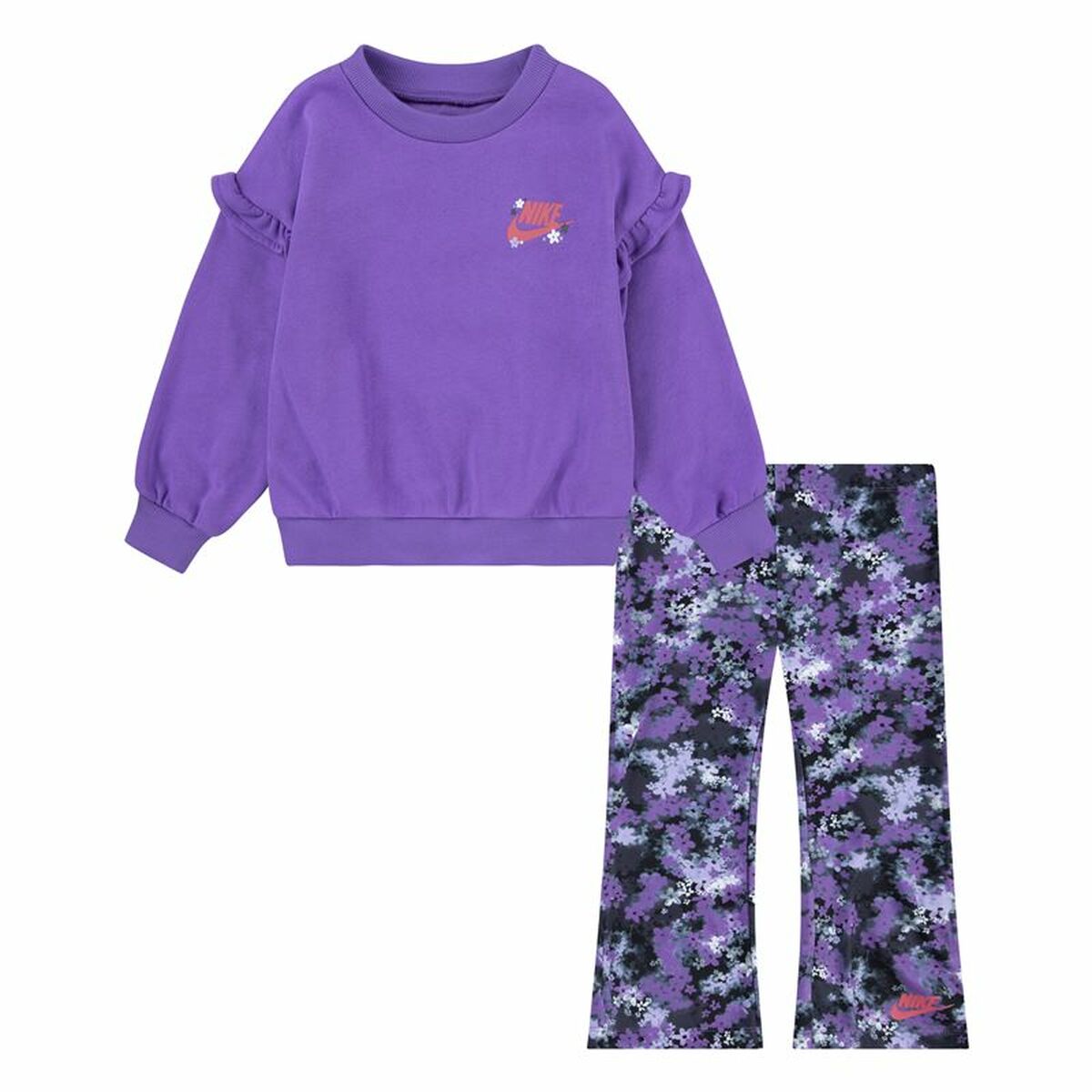 Conjunto Desportivo para Crianças Nike Fresh Cut Dolman Ruffle Azul