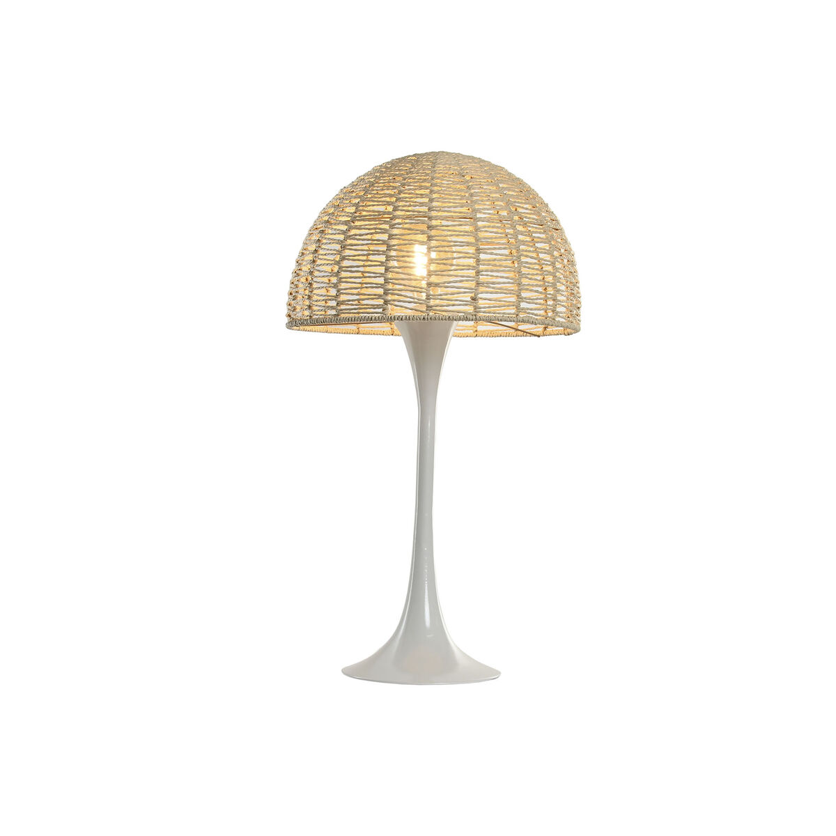 Lâmpada de mesa Home ESPRIT Branco Natural 50 W 220 V