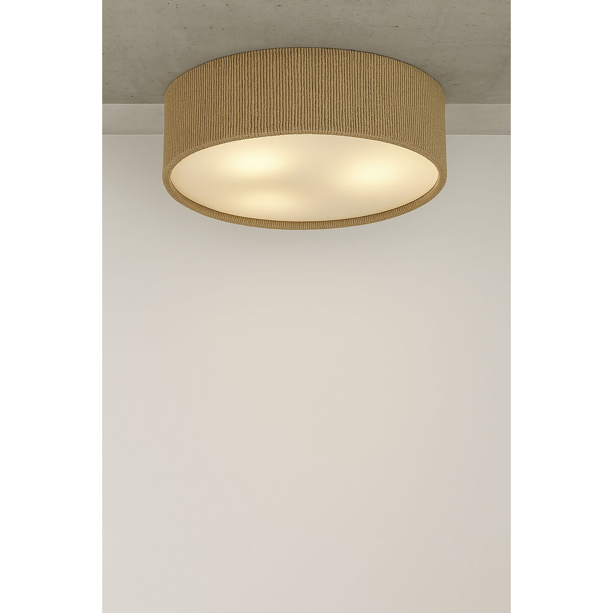 Candeeiro de teto Home ESPRIT Castanho Corda 50 W