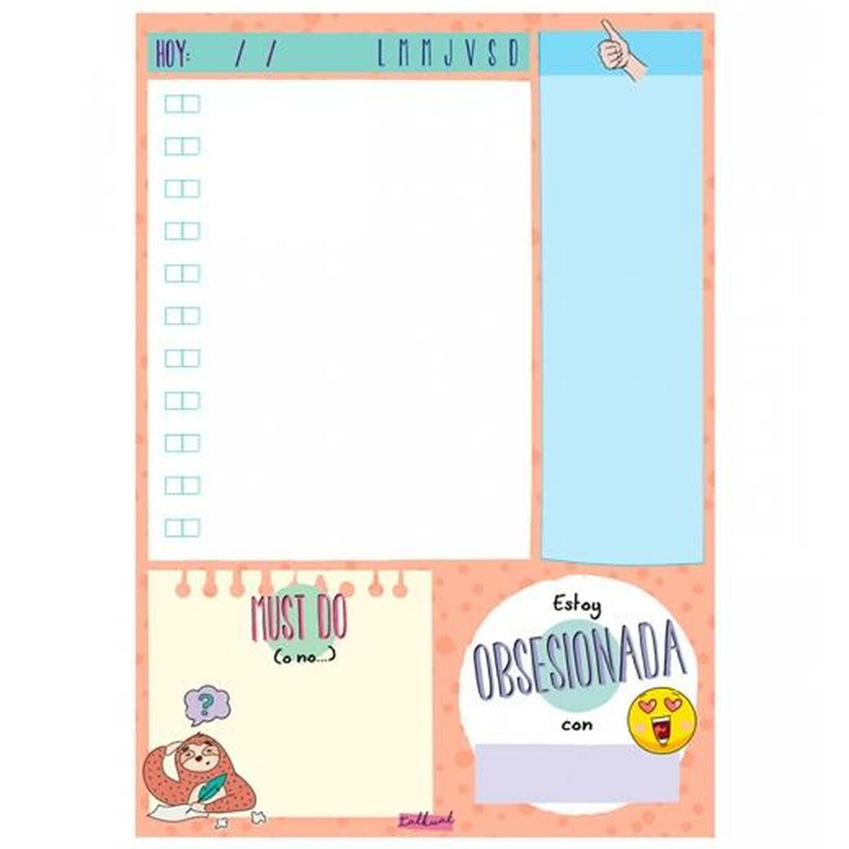 Planificador diário Finocam TALKUAL 14,8 x 21 cm