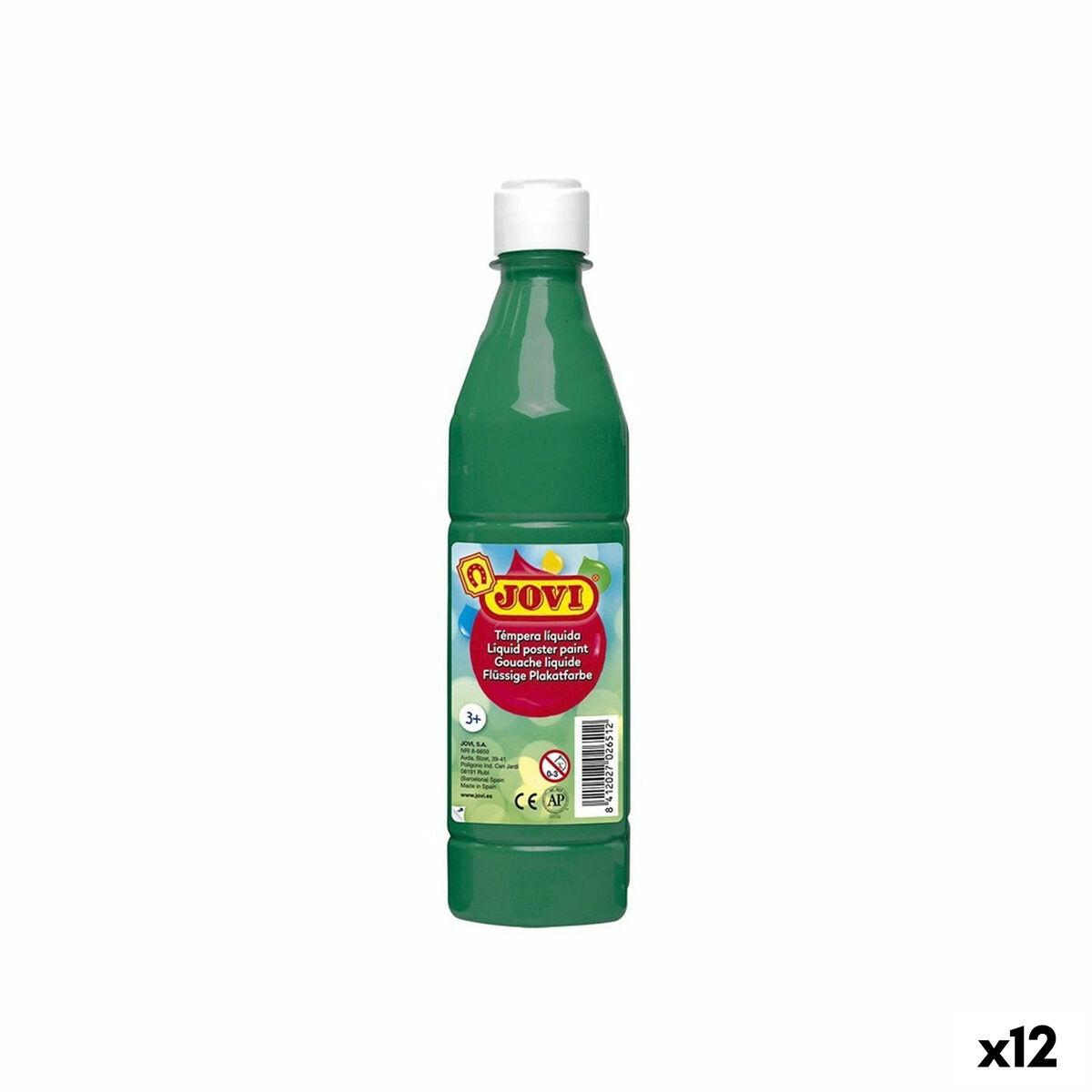 Têmpera Jovi Verde-escuro 500 ml (12 Unidades)