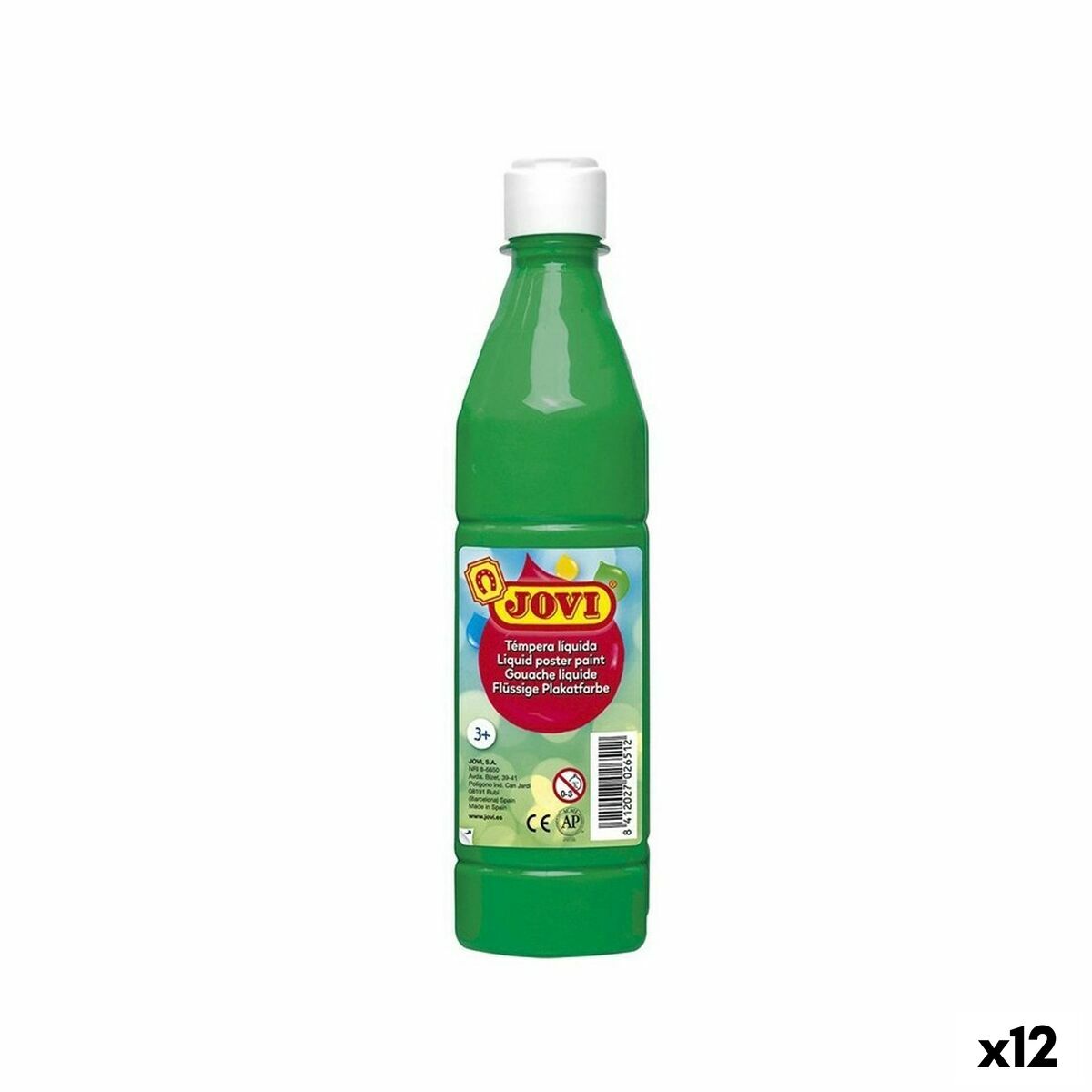 Têmpera Jovi Verde 500 ml (12 Unidades)