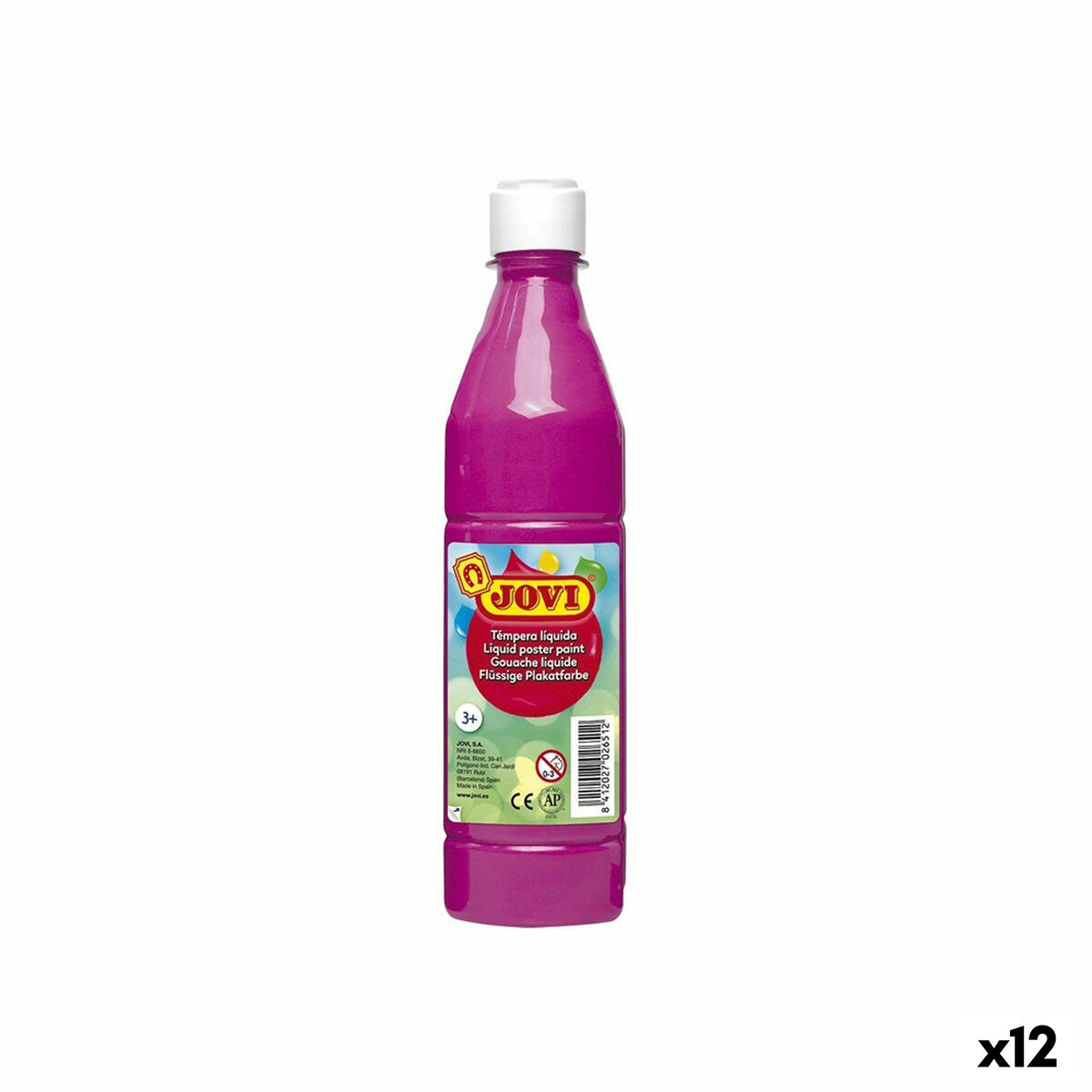 Têmpera Jovi Magenta 500 ml (12 Unidades)