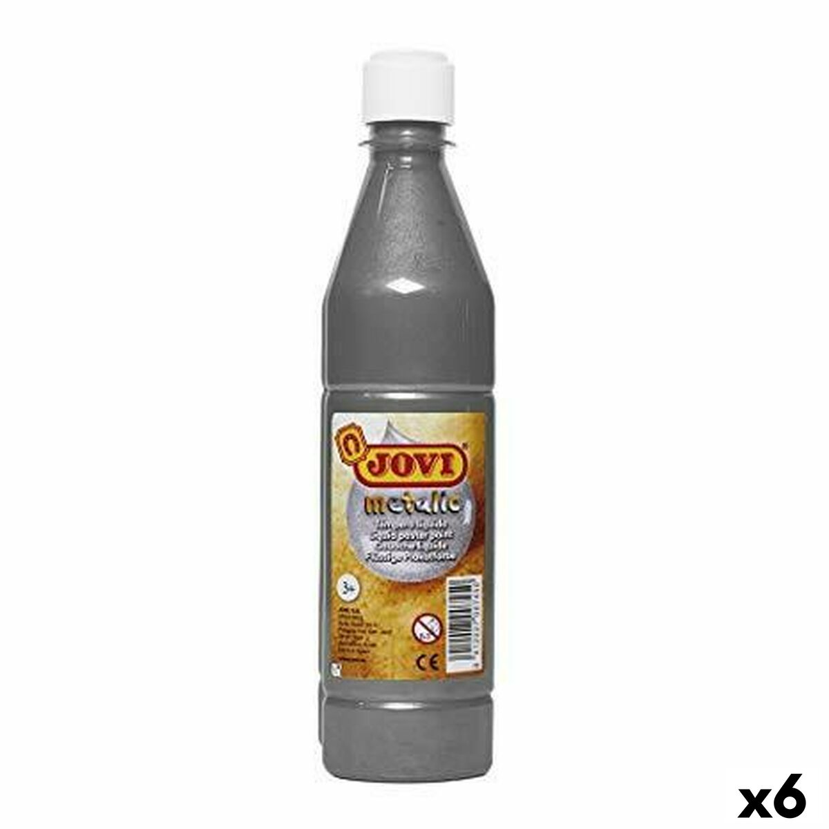 Têmpera Jovi Prateado 500 ml Metalizado (6 Unidades)