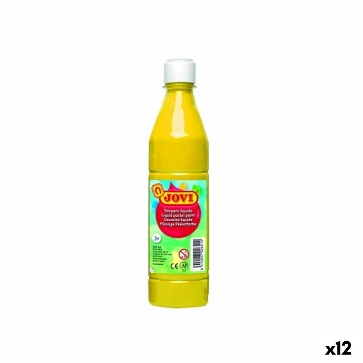 Têmpera Jovi Amarelo 500 ml (12 Unidades)