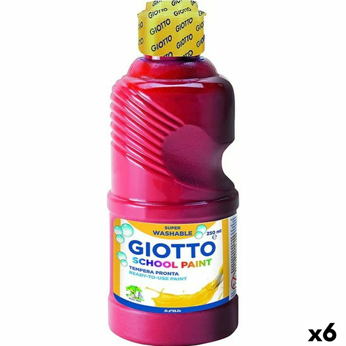 Têmpera Giotto Vermelhão 500 ml (6 Unidades)