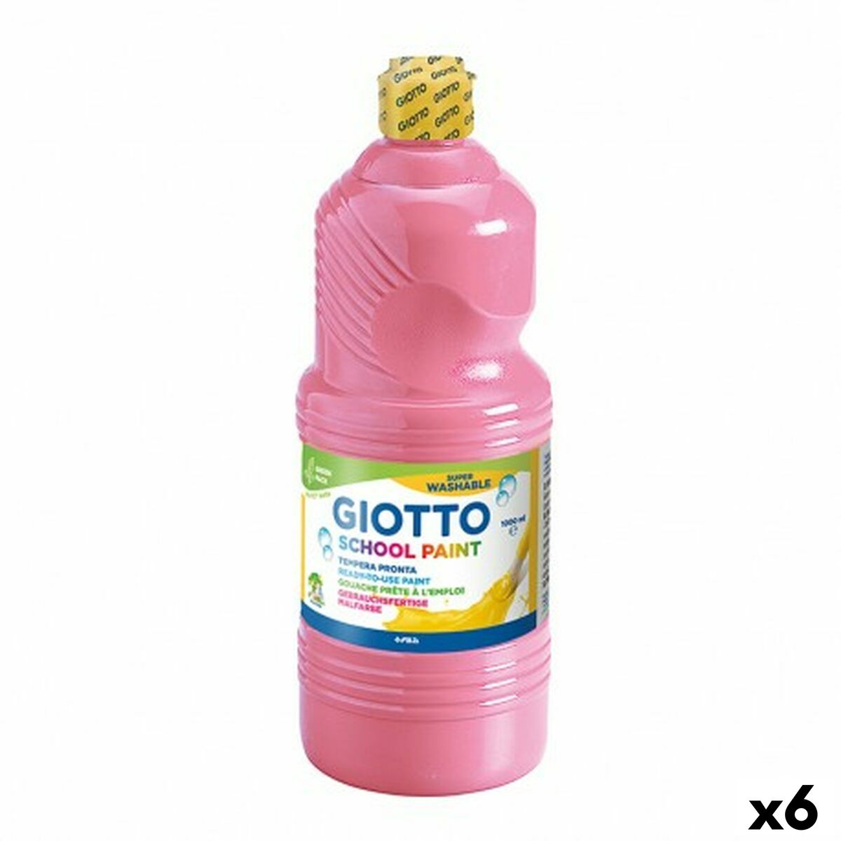 Têmpera Giotto Cor de Rosa 1 L (6 Unidades)
