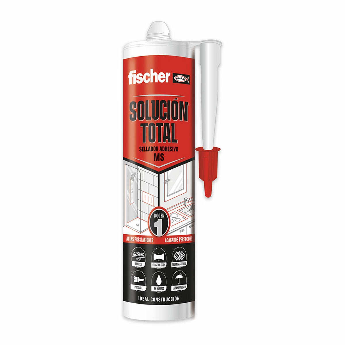 Selador/Adesivo Fischer 290 ml Transparente