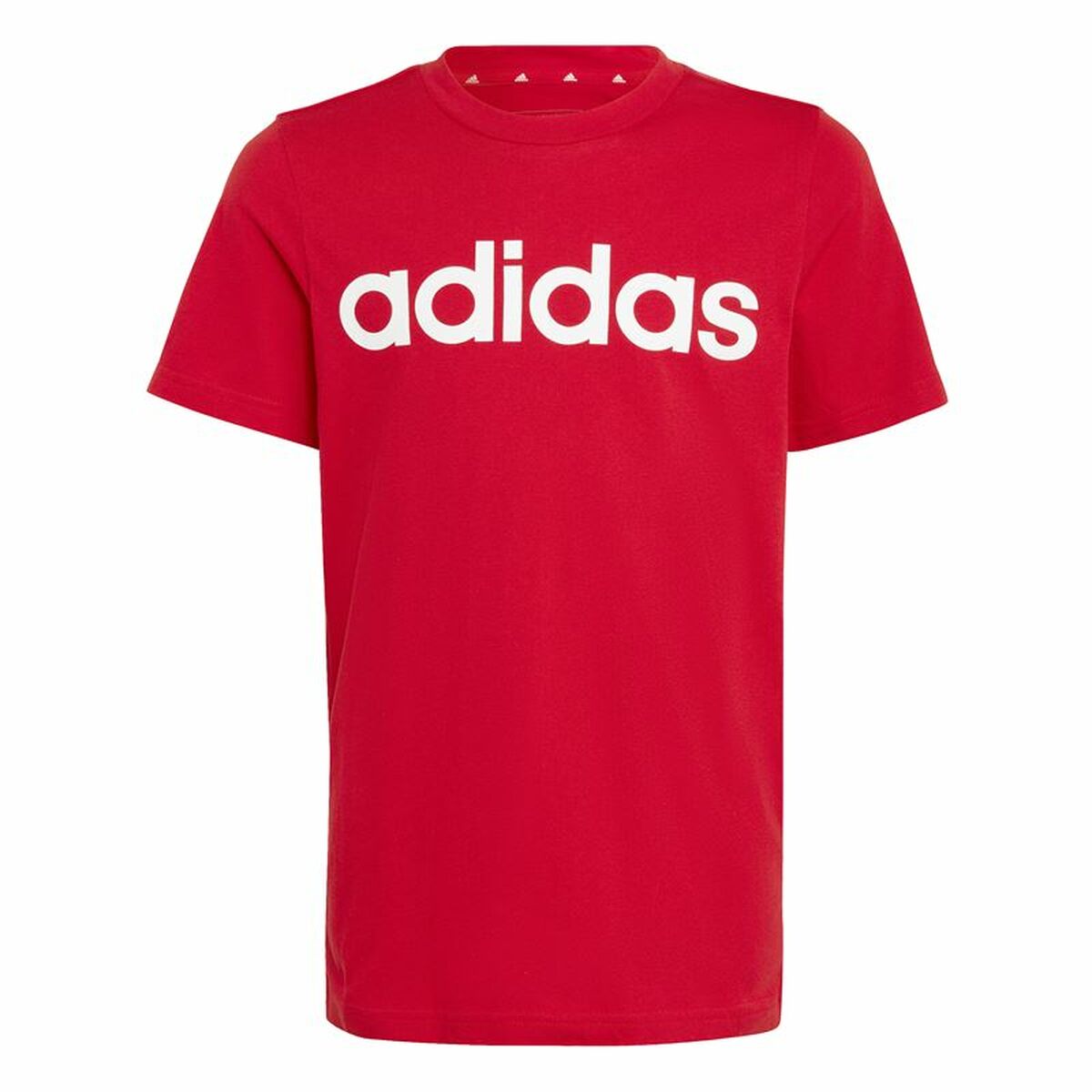 Camisola de Manga Curta Infantil Adidas Lin Roja