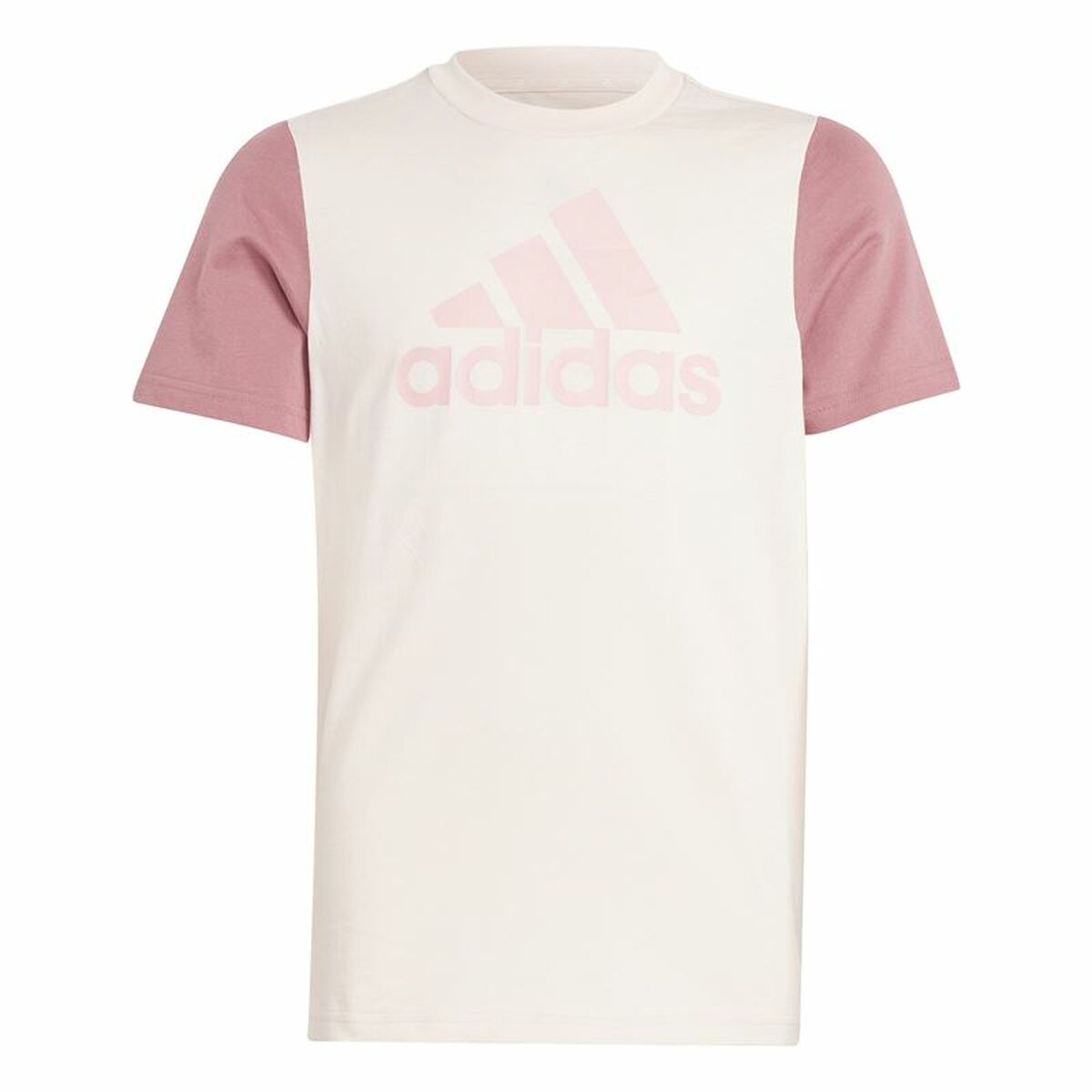 Camisola de Manga Curta Infantil Adidas Essentials Big Logo Colorblock